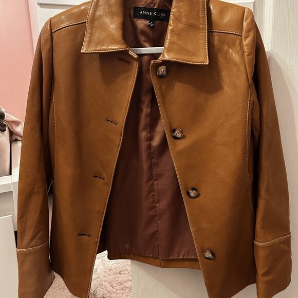 Anne Klein Jackets & Blazers - Anne Klein Genuine Leather Jacket